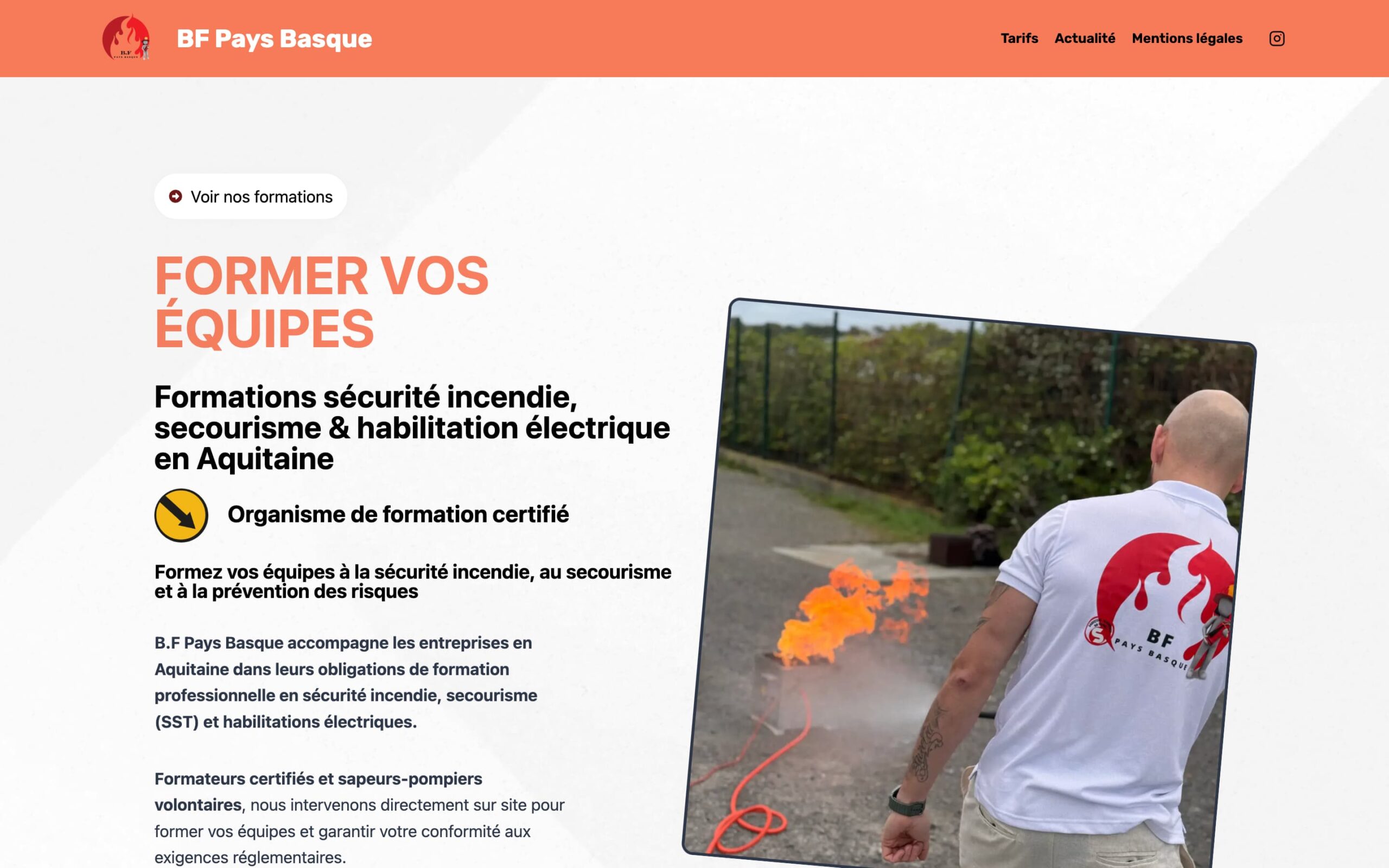 BF Pays Basque — Refonte du site